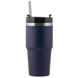 600ml Vacuum Insulated Mug Navy Front